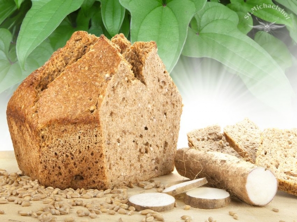 Bio Lichtäther Kraftpflanzen Brot