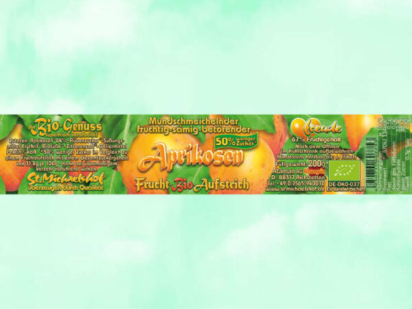 Bio Aprikosen Frucht-Aufstrich – Bild 4