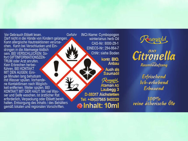Citronella Bio äth. Öl – Bild 3
