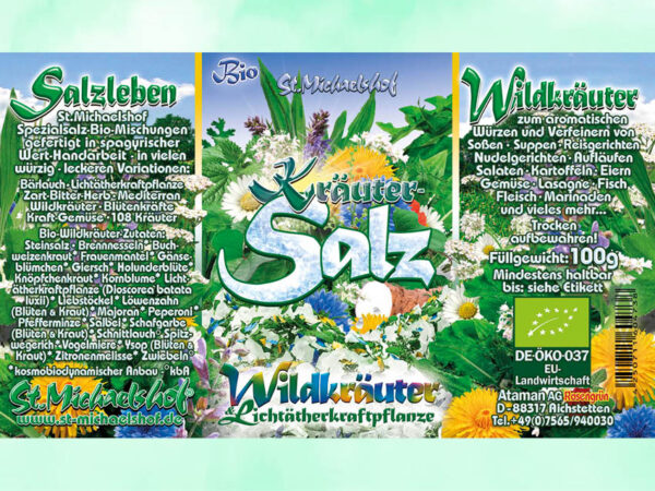 Bio Kräutersalz Wildkräuter – Bild 3