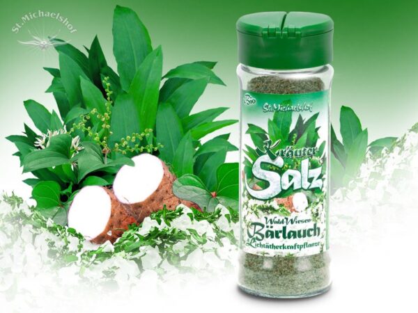 Bio Kräutersalz Wald-Wiesen-Bärlauch – Bild 2
