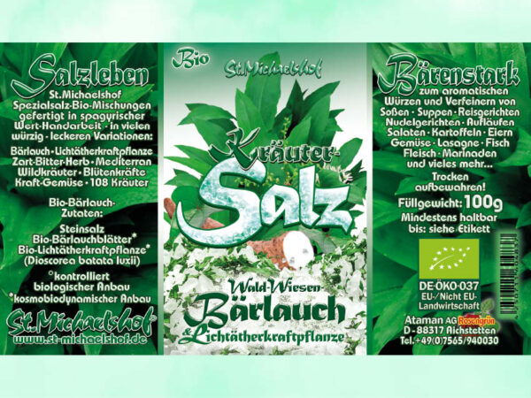 Bio Kräutersalz Wald-Wiesen-Bärlauch – Bild 3