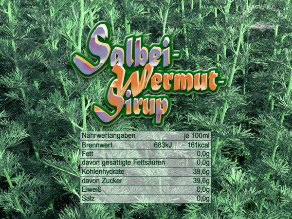 Bio Salbei-Wermut-Sirup "Wermutino" – Bild 3