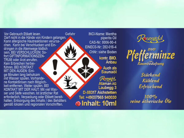 Pfefferminze Bio äth. Öl – Bild 3