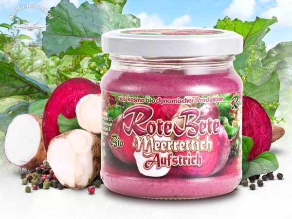 Bio Rote Bete Meerrettich Aufstrich – Bild 2