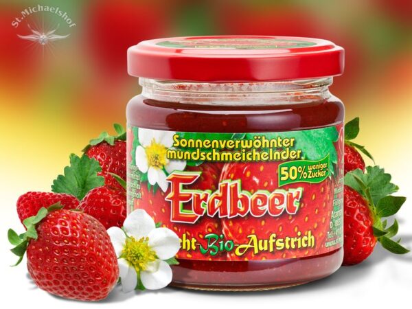 Bio Erdbeer Frucht-Aufstrich Biosüße – Bild 2