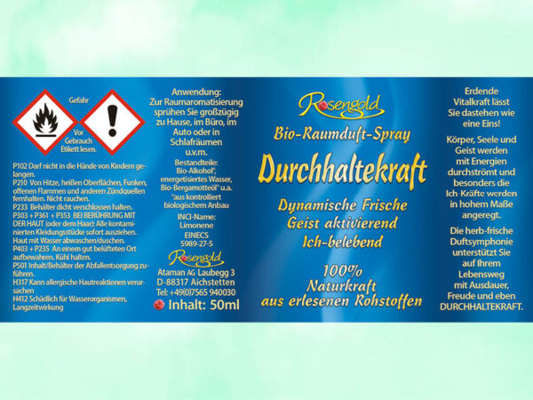Durchhaltekraft Bio-Raumduft-Spray – Bild 3