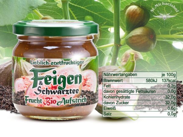 Bio Feigen & Schwarztee Frucht-Aufstrich – Bild 3