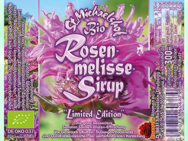 Bio Rosenmelisse-Sirup – Bild 4