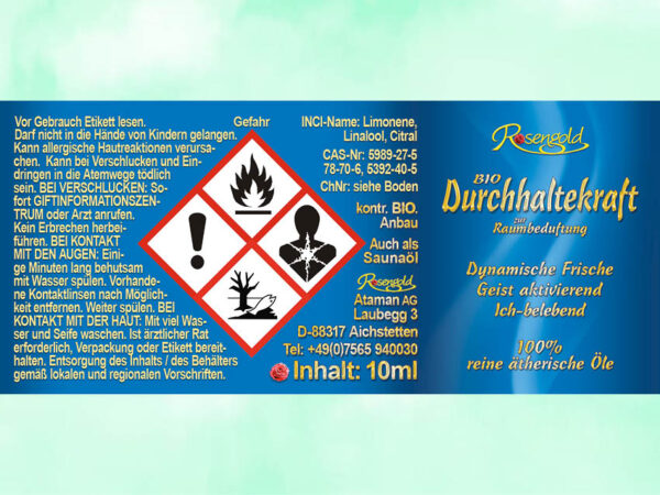 Durchhaltekraft Bio äth. Öl – Bild 3