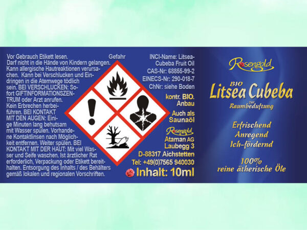 Litsea Cubeba Bio äth. Öl – Bild 3
