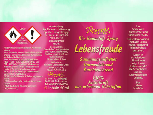 Lebensfreude Bio-Raumduft-Spray – Bild 3
