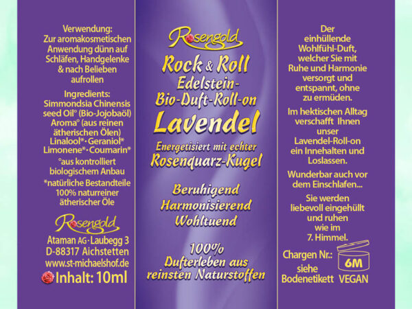 Lavendel Bio-Duft-Roll-on – Bild 3