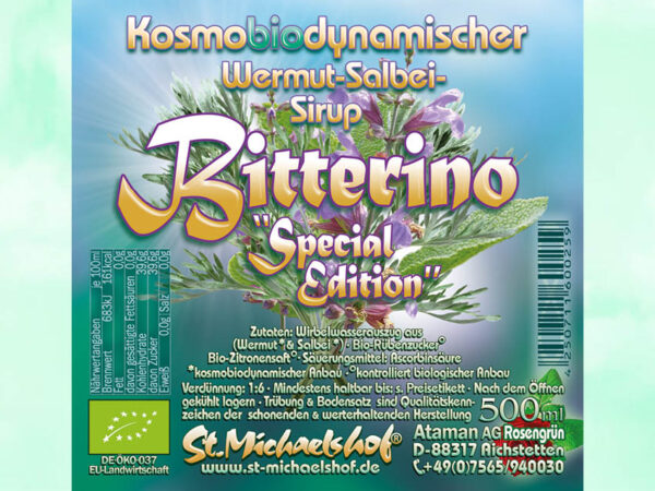 Bio Wermut-Salbei-Sirup "Bitterino" Special Edition – Bild 4