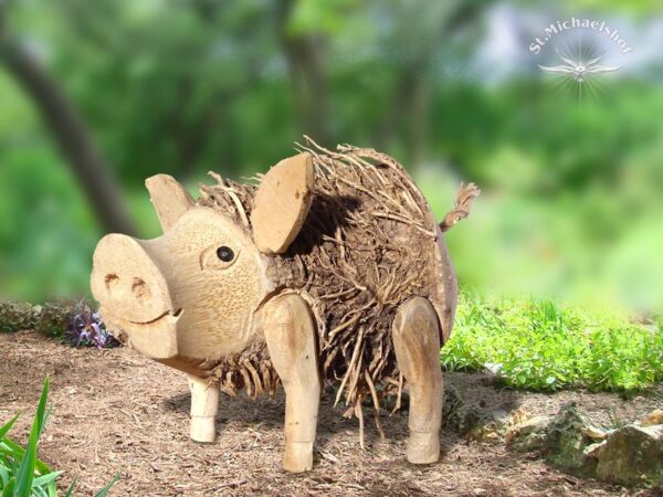 Holztier "Schweinchen" – Bild 2
