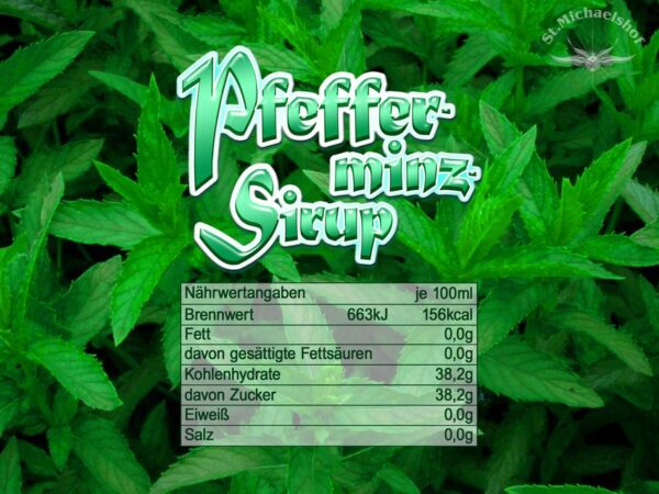 Bio Pfefferminz-Sirup – Bild 3