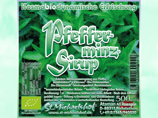 Bio Pfefferminz-Sirup – Bild 4