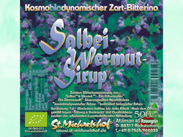 Bio Salbei-Wermut-Sirup "Zart-Bitterino" – Bild 4