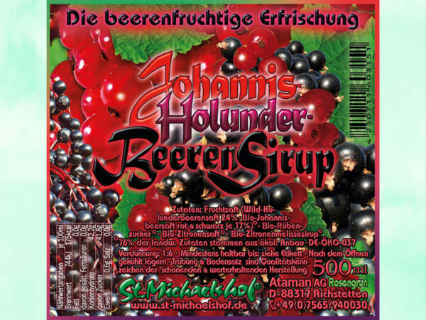 Johannis-Holunder-Beeren Sirup – Bild 4