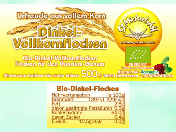 Bio Dinkel-Vollkornflocken – Bild 4