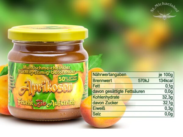Bio Aprikosen Frucht-Aufstrich – Bild 3