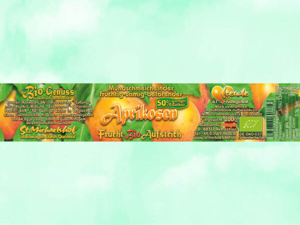 Bio Aprikosen Frucht-Aufstrich – Bild 4