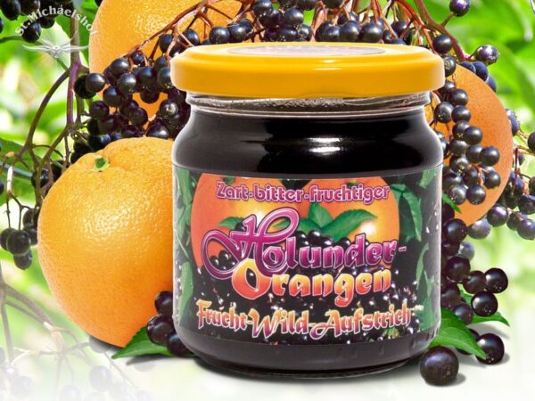 Wild Holunder-Orangen Frucht-Aufstrich – Bild 2