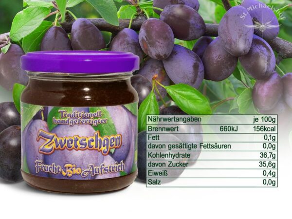 Bio Zwetschgen Frucht-Aufstrich – Bild 3