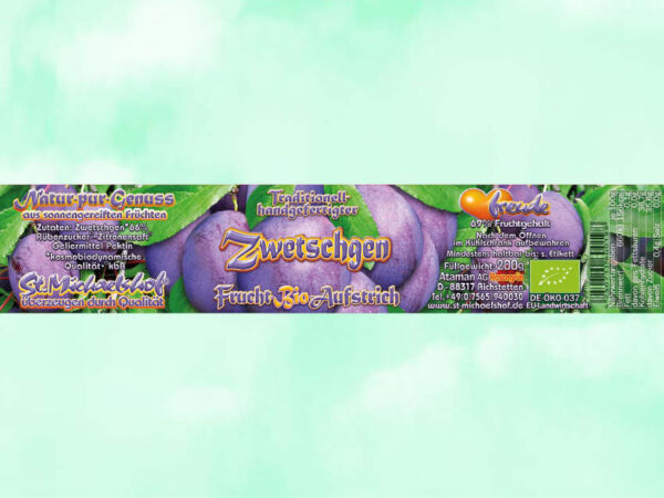 Bio Zwetschgen Frucht-Aufstrich – Bild 4