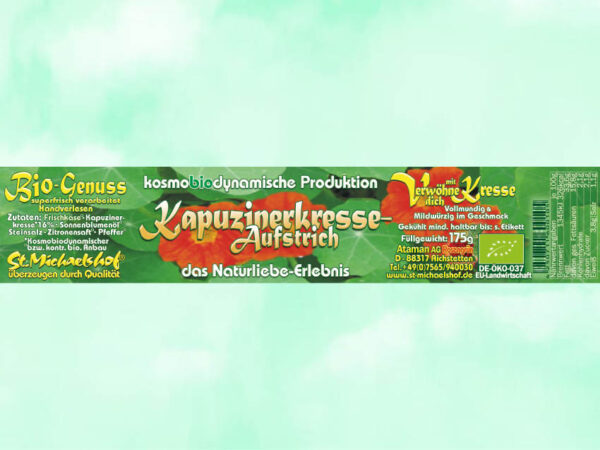 Bio Kapuzinerkresse-Aufstrich – Bild 4