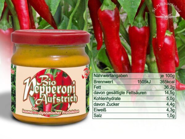 Bio Pepperoni Aufstrich – Bild 3