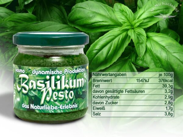 Bio Basilikum Pesto – Bild 3