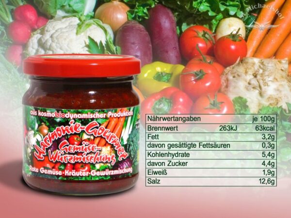 Bio Harmonie-Gourmet Gemüse-Würzmischung – Bild 3