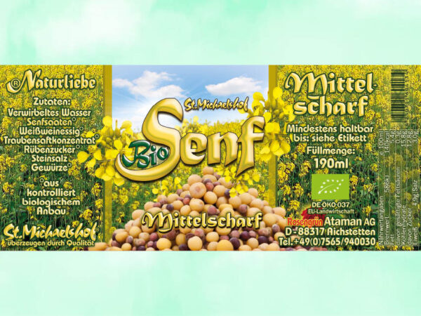 Bio Senf Mittelscharf – Bild 4