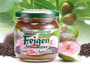 Bio Feigen und Schwarztee Frucht-Aufstrich