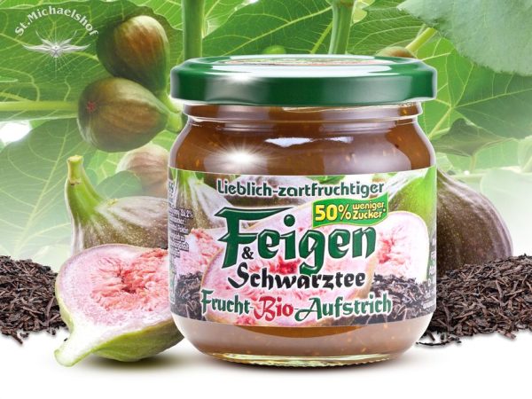 Bio Feigen und Schwarztee Frucht-Aufstrich – Bild 2