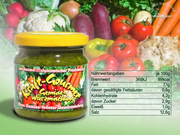 Bio Kraft-Gourmet Gemüse-Würzmischung – Bild 3