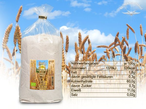 Bio Goldwirbel Weizen Vollkorn-Mehl – Bild 3