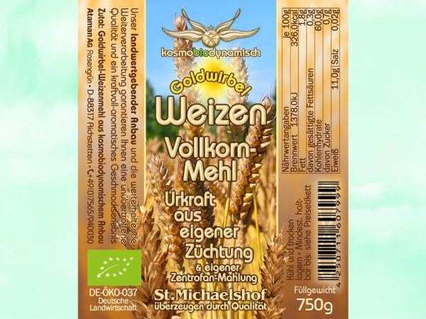 Bio Goldwirbel Weizen Vollkorn-Mehl – Bild 4