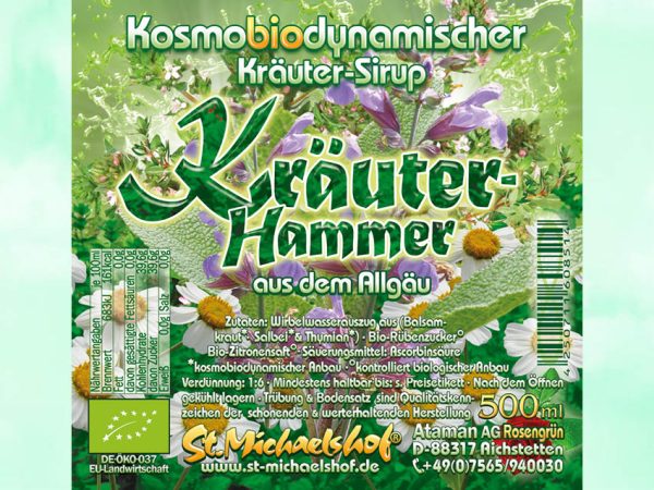 Bio Kräuter-Hammer-Sirup – Bild 4