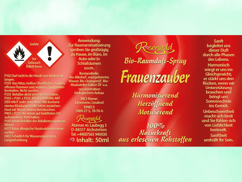 Frauenzauber Bio-Raumduft-Spray – Bild 3